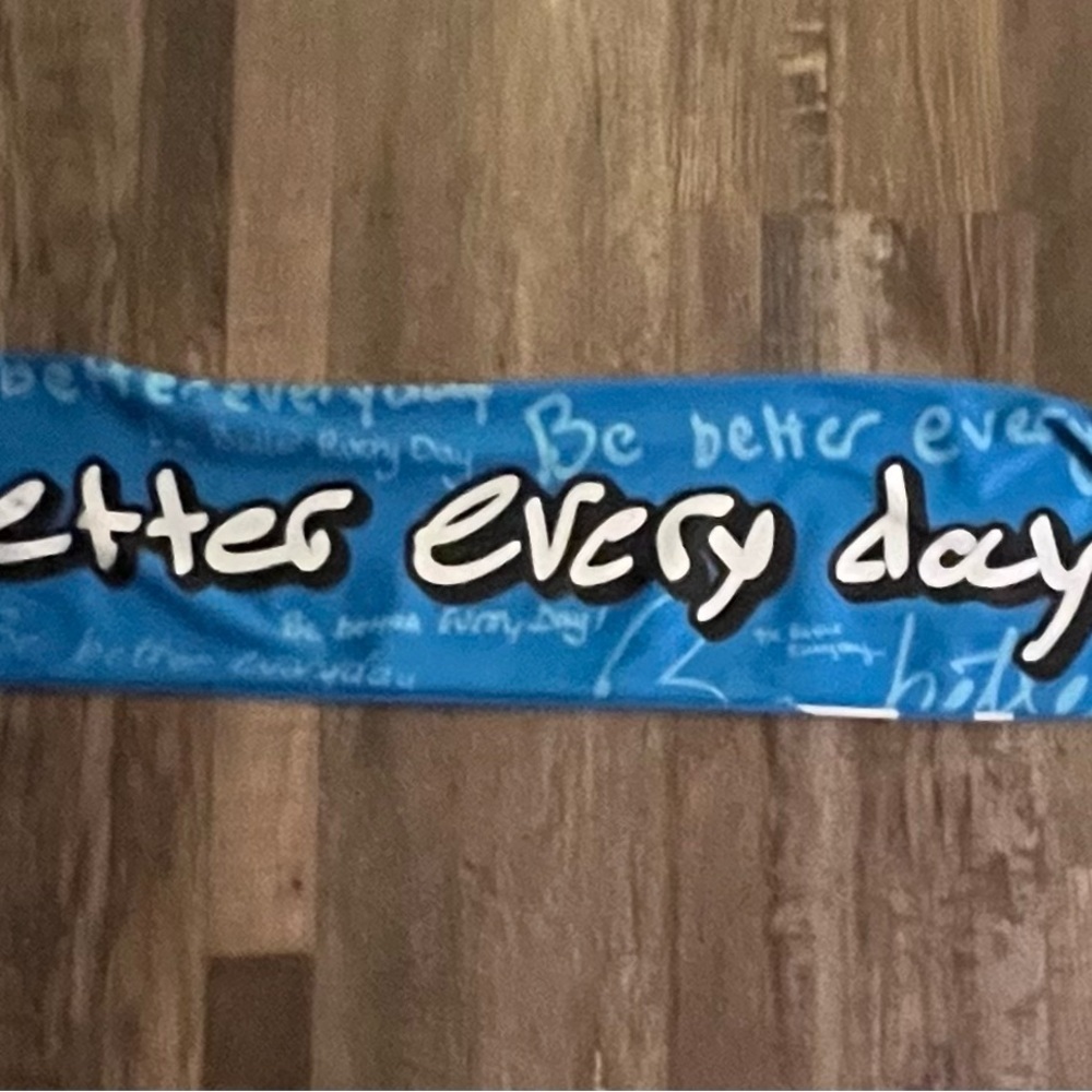 ⚽️💙CLTFC 💙⚽️MLS Blue and White SILKY Scarf with black fringe - Picture 12 of 12